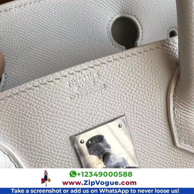 Hermes White Epsom Birkin 35cm Lushentic AAAAA Grade Replica - Image 2