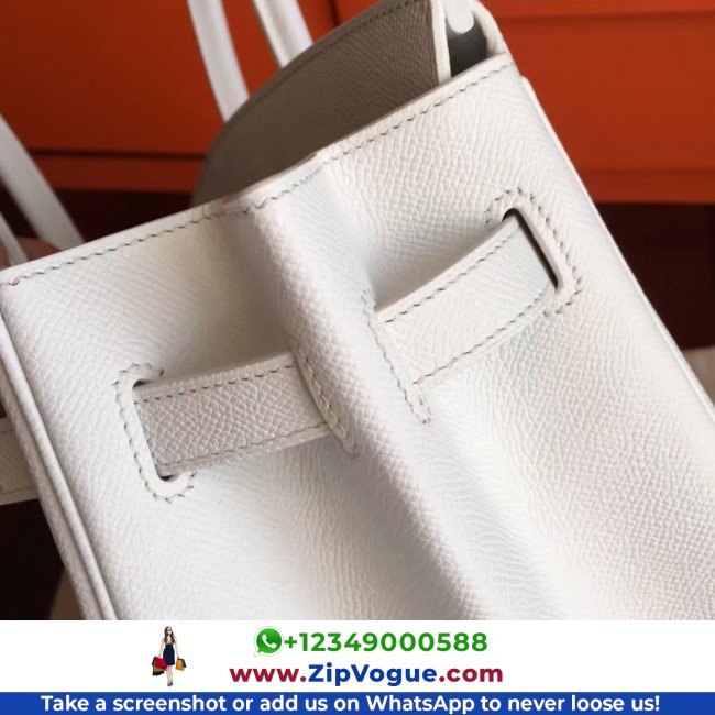 Hermes White Epsom Birkin 35cm Lushentic AAAAA Grade Replica - Image 5