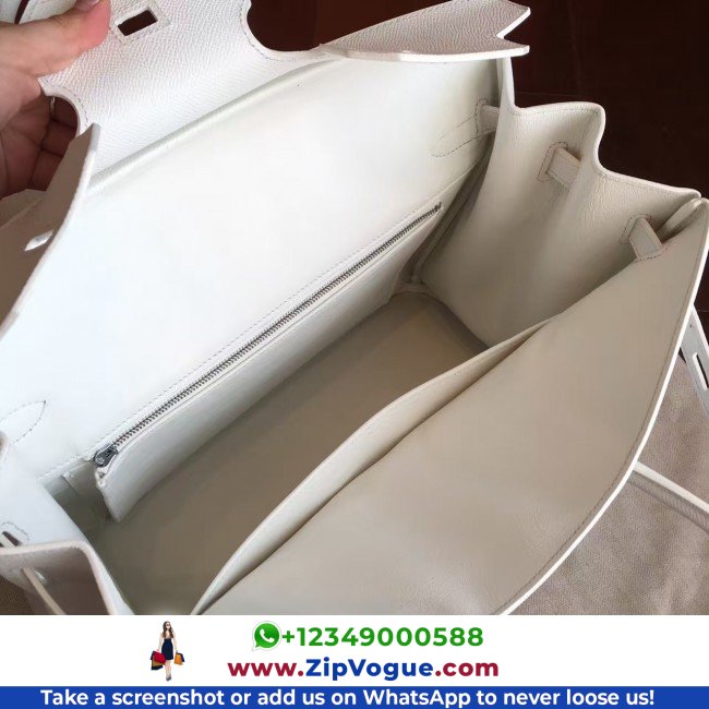 Hermes White Epsom Birkin 35cm Lushentic AAAAA Grade Replica - Image 7