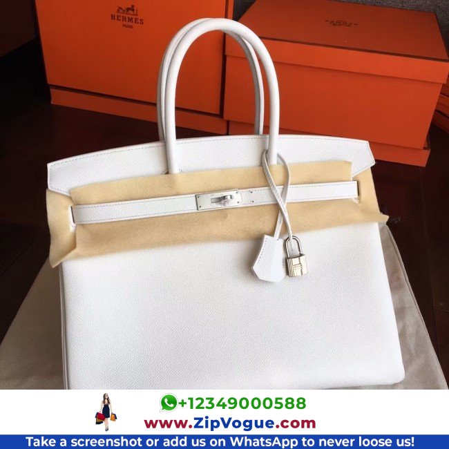 Hermes White Epsom Birkin 35cm Lushentic AAAAA Grade Replica