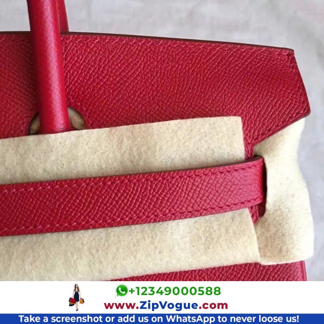 Hermes Red Epsom Birkin 35cm Lushentic AAAAA Grade Replica - Image 3