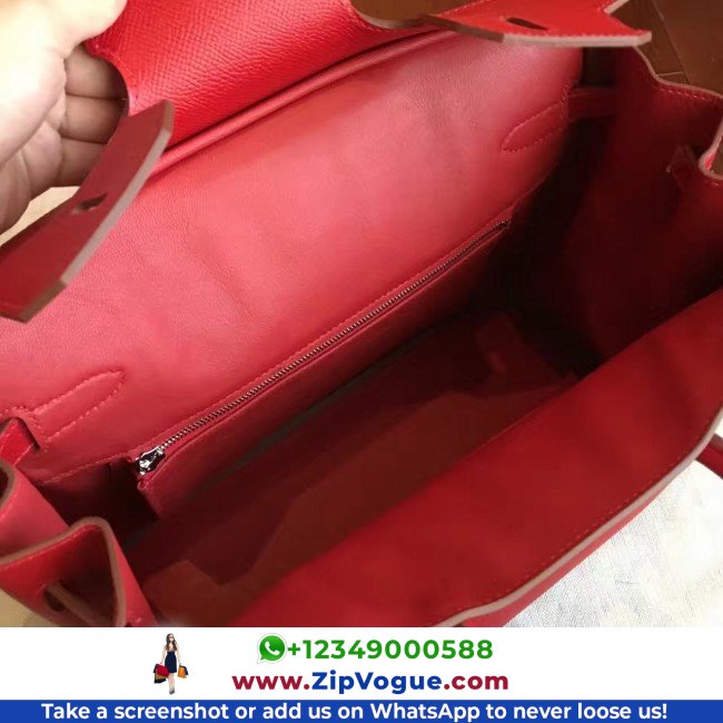 Hermes Red Epsom Birkin 35cm Lushentic AAAAA Grade Replica - Image 8