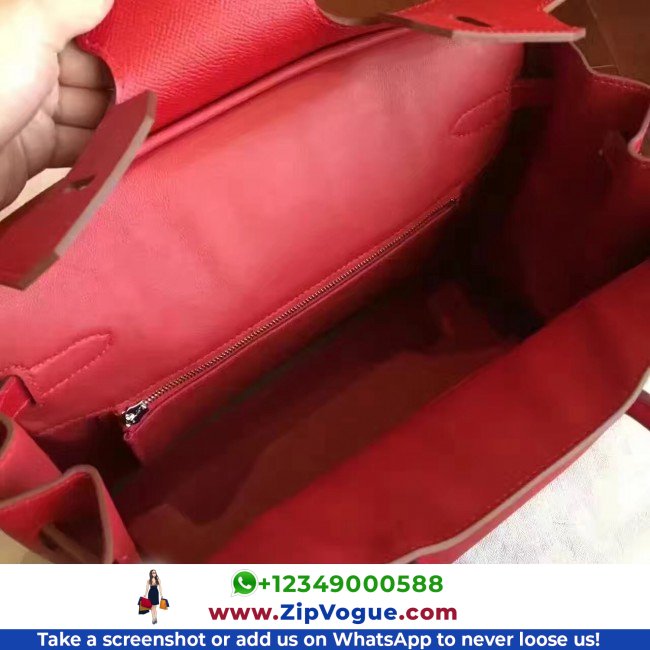 Hermes Red Epsom Birkin 30cm Lushentic AAAAA Grade Replica - Image 4