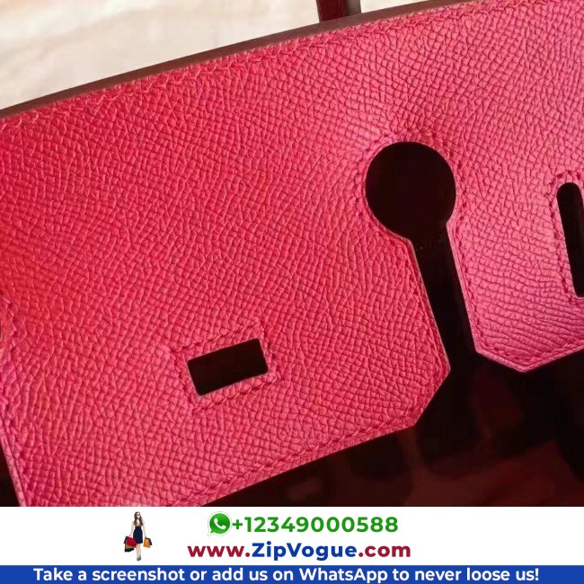 Hermes Red Epsom Birkin 30cm Lushentic AAAAA Grade Replica - Image 7