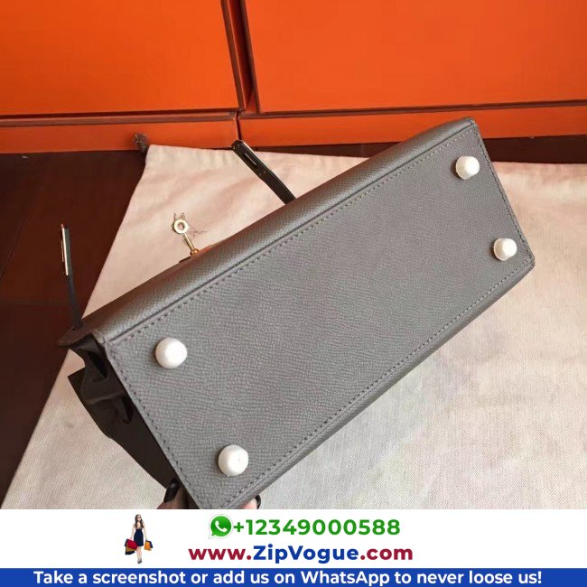 Hermes Etoupe Epsom Kelly 25cm Sellier Lushentic AAAAA Grade Replica - Image 8