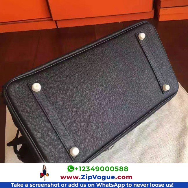 Hermes Black Epsom Birkin 35cm Lushentic AAAAA Grade Replica - Image 4