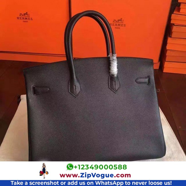 Hermes Black Epsom Birkin 35cm Lushentic AAAAA Grade Replica - Image 5