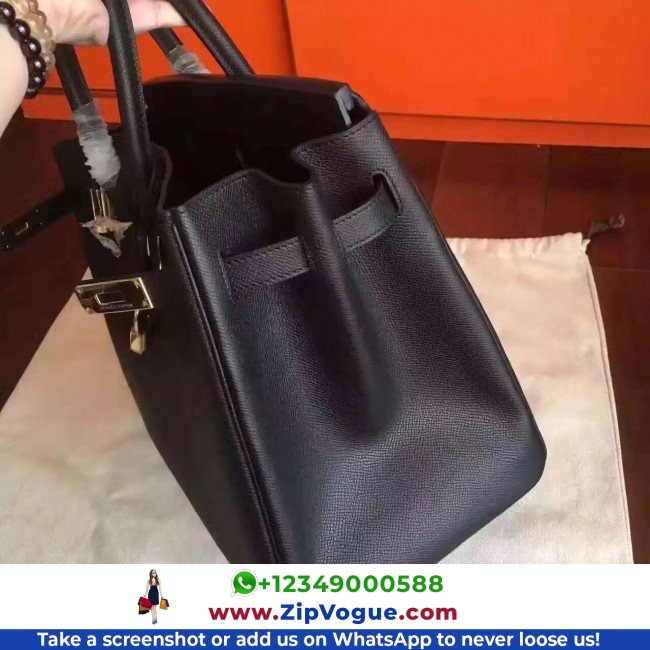 Hermes Black Epsom Birkin 35cm Lushentic AAAAA Grade Replica - Image 7