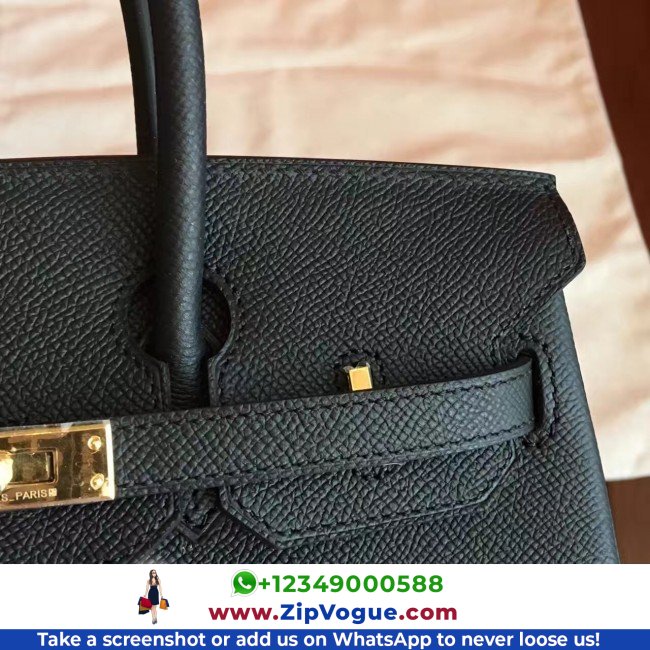 Hermes Black Epsom Birkin 35cm Lushentic AAAAA Grade Replica - Image 8