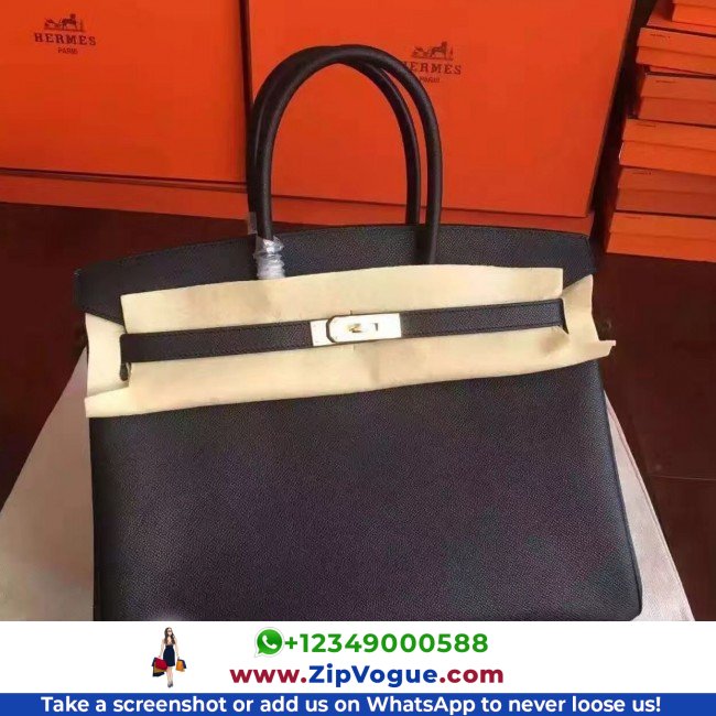 Hermes Black Epsom Birkin 35cm Lushentic AAAAA Grade Replica