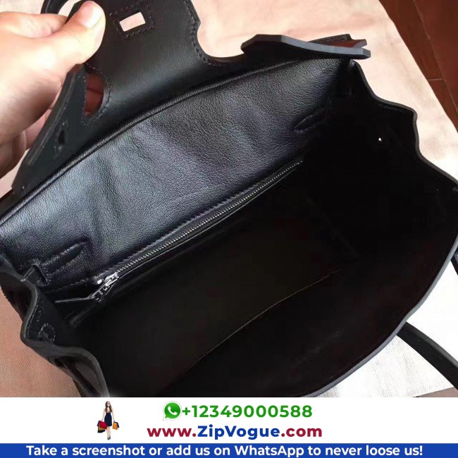 Hermes Black Swift Birkin 30cm Lushentic AAAAA Grade Replica - Image 9