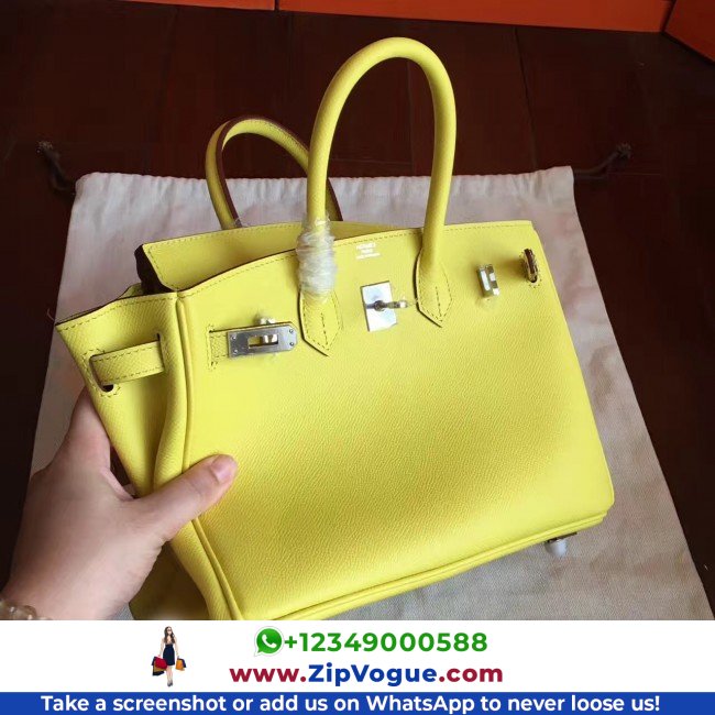 Hermes Soufre Epsom Birkin 25cm Lushentic Grade Replica - Image 4