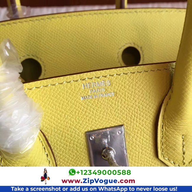 Hermes Soufre Epsom Birkin 25cm Lushentic Grade Replica - Image 5