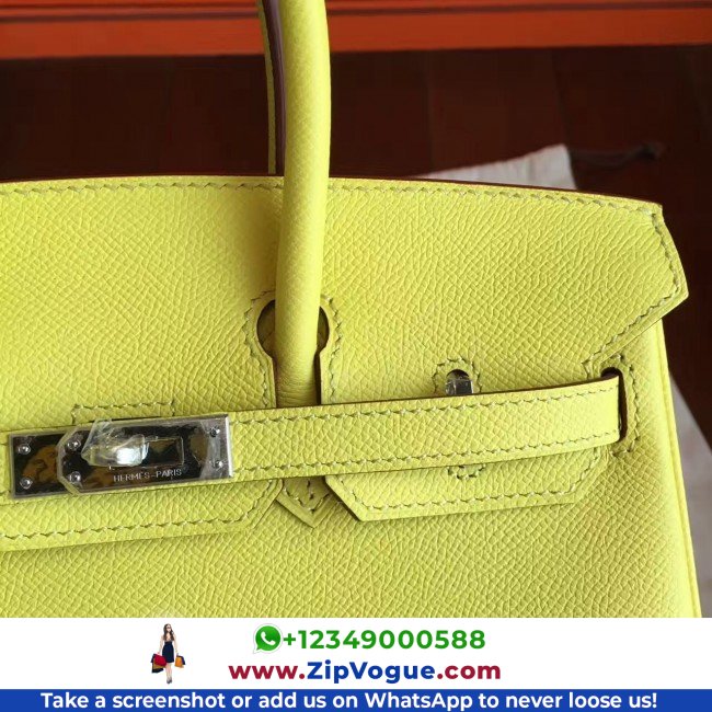 Hermes Soufre Epsom Birkin 25cm Lushentic Grade Replica - Image 6