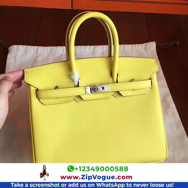Hermes Soufre Epsom Birkin 25cm Lushentic Grade Replica - Image 7