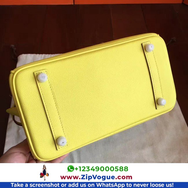 Hermes Soufre Epsom Birkin 25cm Lushentic Grade Replica - Image 8