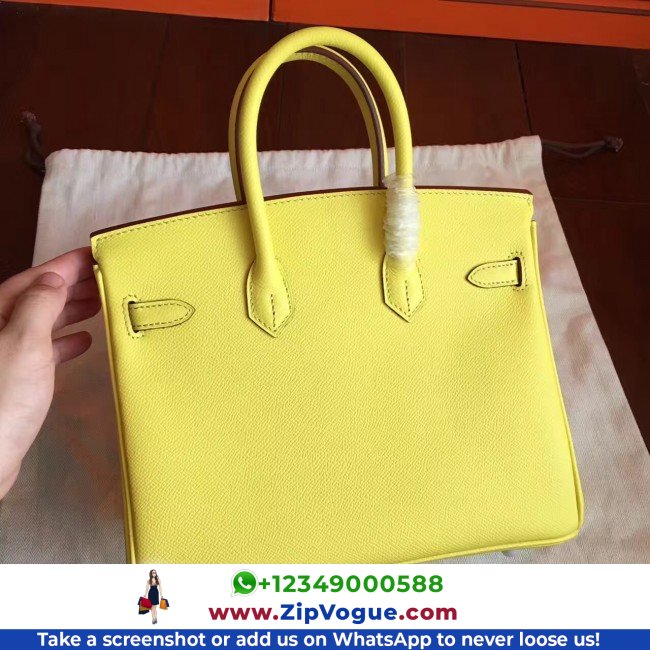 Hermes Soufre Epsom Birkin 25cm Lushentic Grade Replica - Image 9