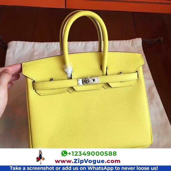 Hermes Soufre Epsom Birkin 25cm Lushentic Grade Replica