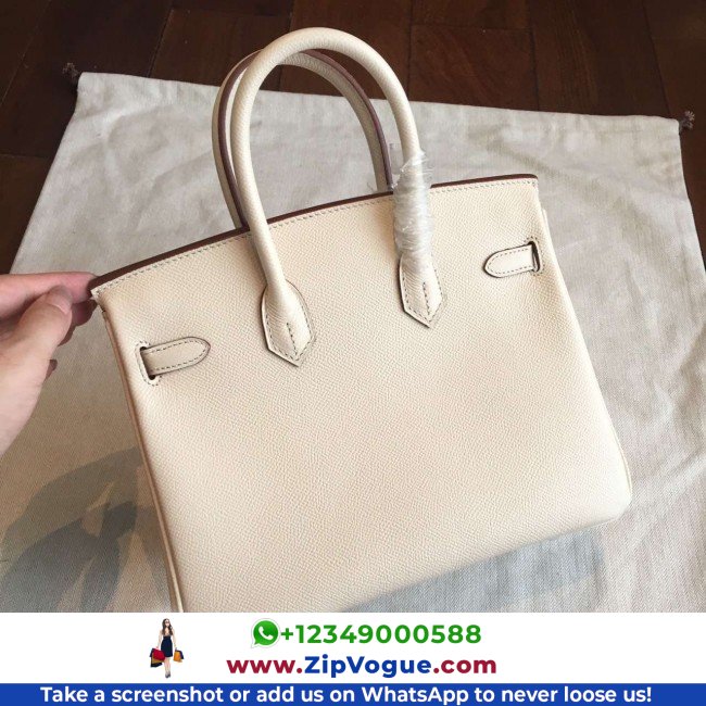 Hermes Beige Epsom Birkin 25cm Lushentic AAAAA Grade Replica - Image 3