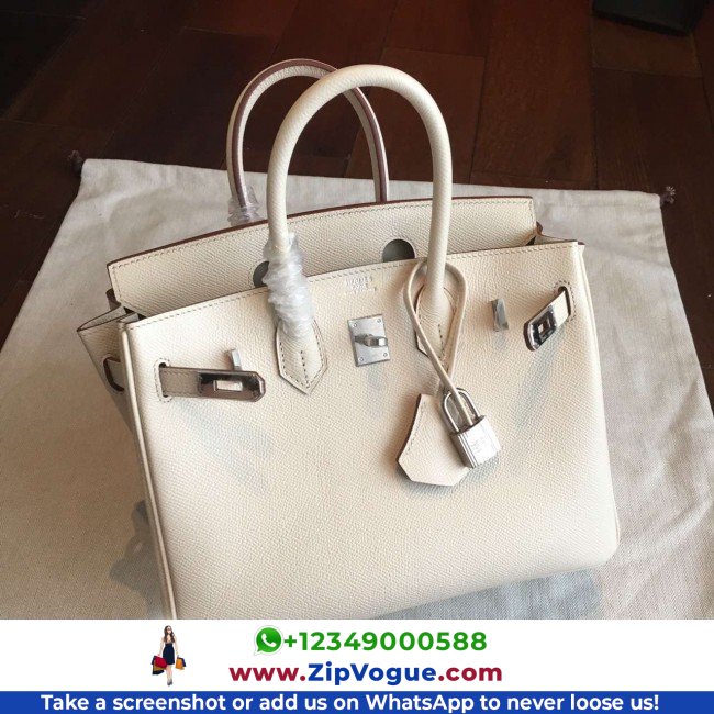 Hermes Beige Epsom Birkin 25cm Lushentic AAAAA Grade Replica - Image 7