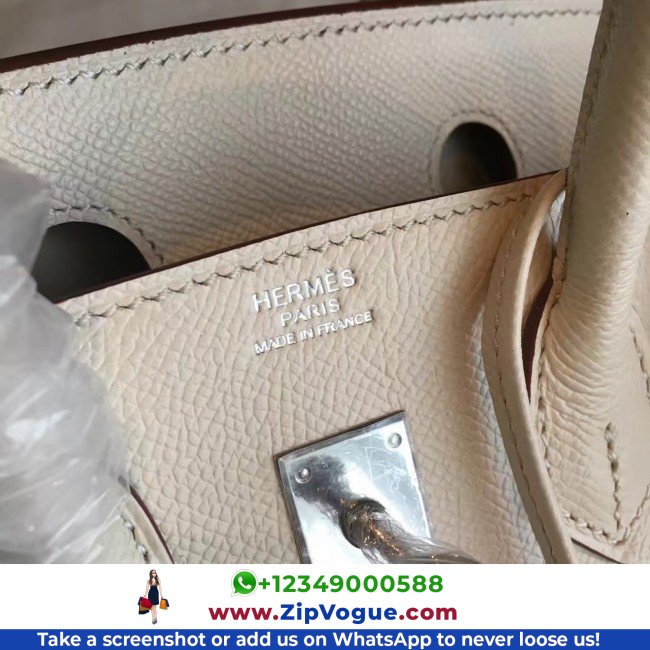 Hermes Beige Epsom Birkin 25cm Lushentic AAAAA Grade Replica - Image 8