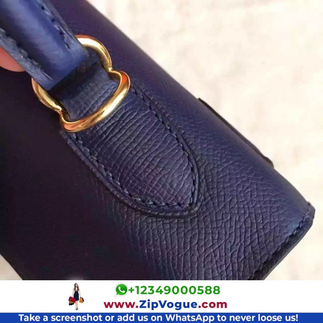 Hermes Sapphire Epsom Kelly 32cm Sellier Lushentic AAAAA Grade Replica - Image 4