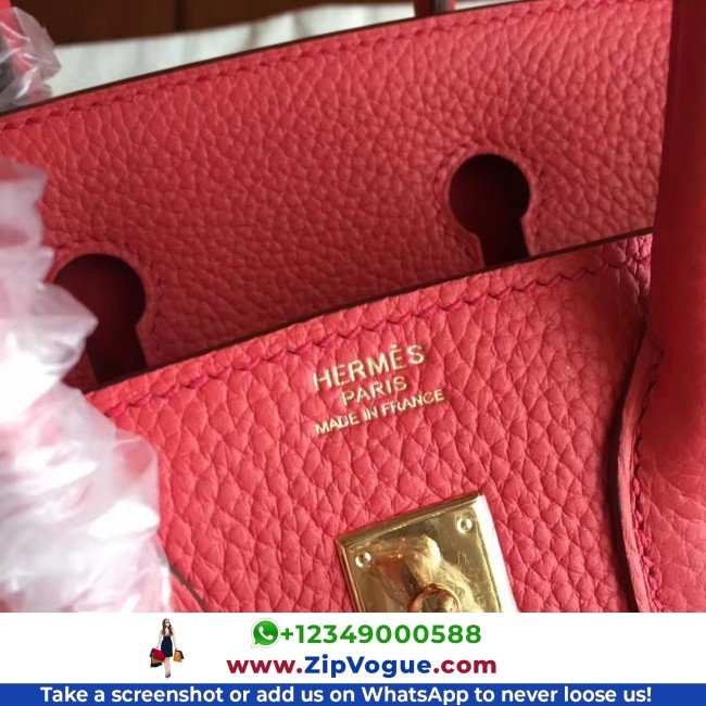 Hermes Bougainvillier Clemence Birkin 25cm Lushentic AAAAA Grade Replica - Image 8