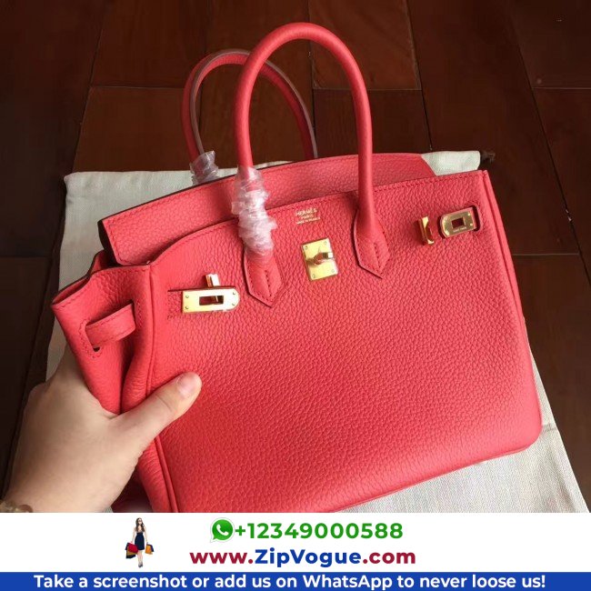 Hermes Bougainvillier Clemence Birkin 25cm Lushentic AAAAA Grade Replica - Image 9