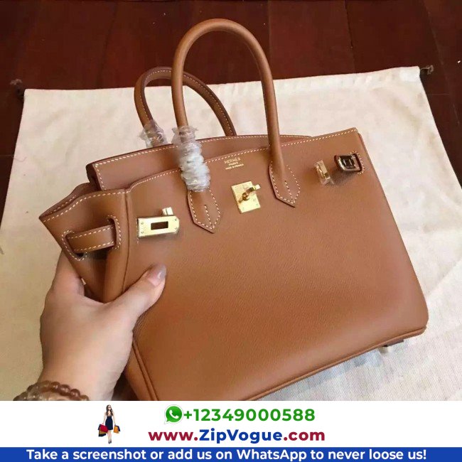 Hermes Brown Epsom Birkin 25cm Lushentic AAAAA Grade Replica - Image 4