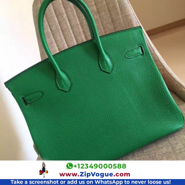 Hermes Bamboo Clemence Birkin 30cm Lushentic AAAAA Grade Replica - Image 5