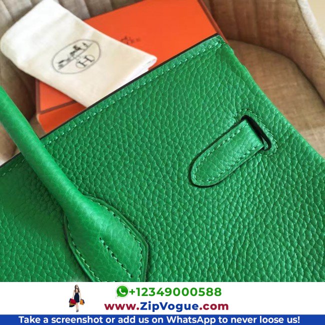 Hermes Bamboo Clemence Birkin 30cm Lushentic AAAAA Grade Replica - Image 6