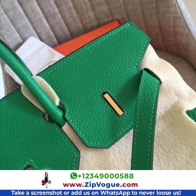 Hermes Bamboo Clemence Birkin 30cm Lushentic AAAAA Grade Replica - Image 8