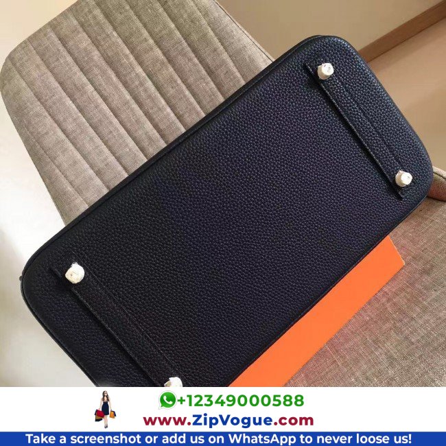Hermes Black Clemence Birkin 35cm Lushentic AAAAA Grade Replica - Image 2