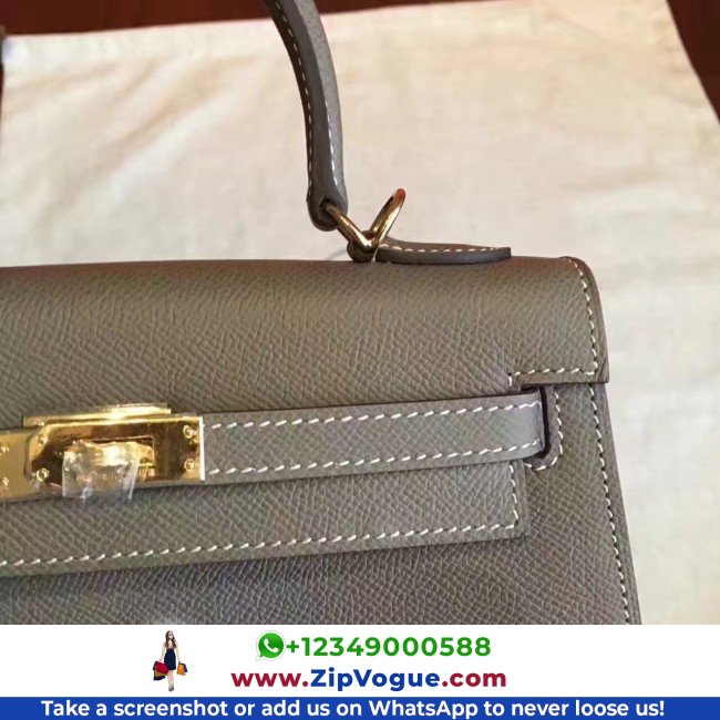Hermes Etoupe Epsom Kelly Sellier 28cm Lushentic AAAAA Grade Replica - Image 2