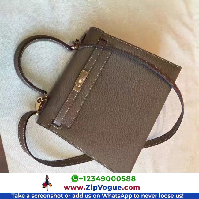 Hermes Etoupe Epsom Kelly Sellier 28cm Lushentic AAAAA Grade Replica - Image 3