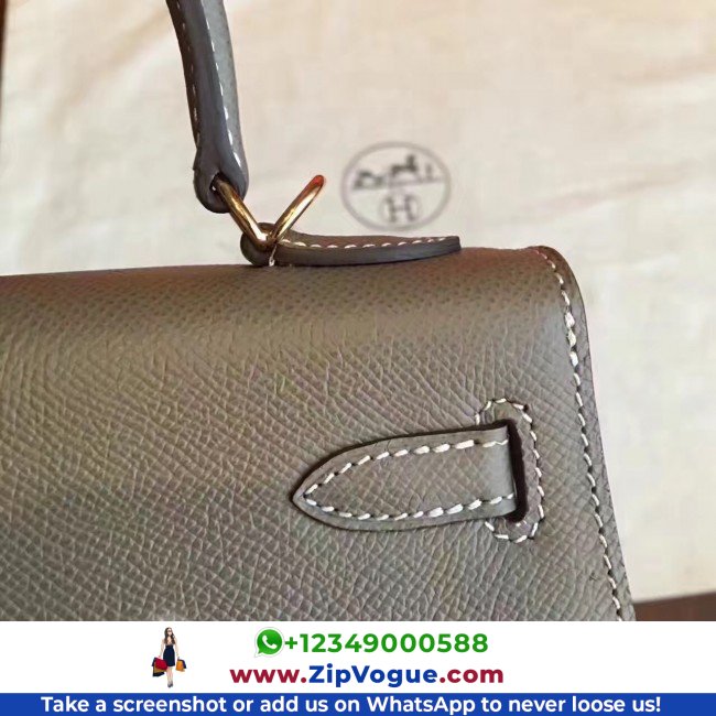 Hermes Etoupe Epsom Kelly Sellier 28cm Lushentic AAAAA Grade Replica - Image 6