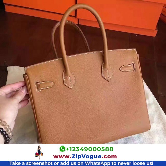 Hermes Gold Epsom Birkin 30cm Lushentic AAAAA Grade Replica - Image 4