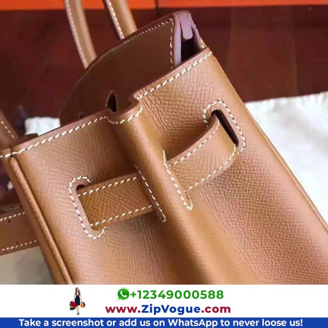 Hermes Gold Epsom Birkin 30cm Lushentic AAAAA Grade Replica - Image 7