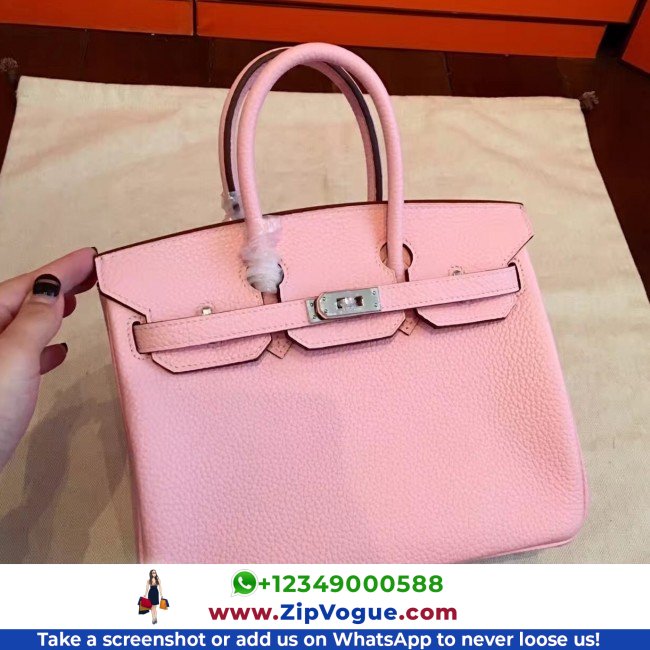 Hermes Pink Clemence Birkin 25cm Lushentic AAAAA Grade Replica