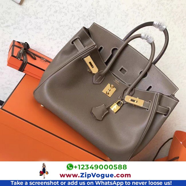 Hermes Etoupe Epsom Birkin 30cm Lushentic AAAAA Grade Replica - Image 2