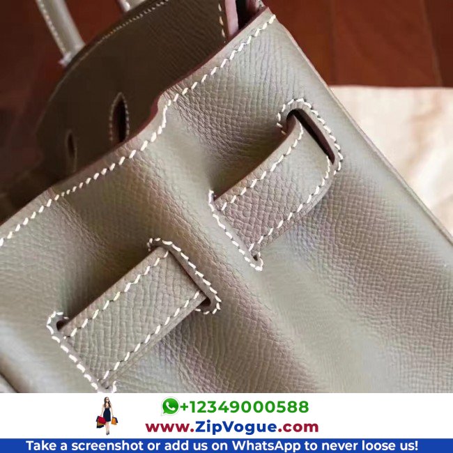 Hermes Etoupe Epsom Birkin 30cm Lushentic AAAAA Grade Replica - Image 7