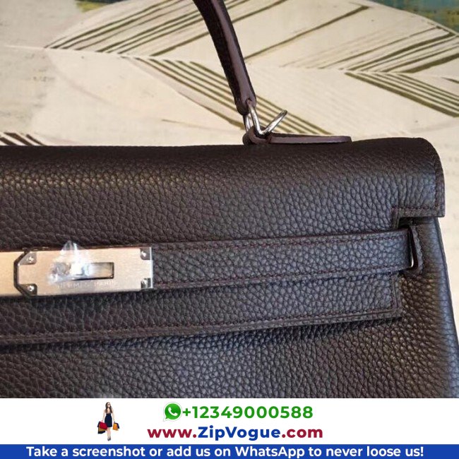 Hermes Cafe Clemence Kelly 35cm Lushentic AAAAA Grade Replica - Image 5