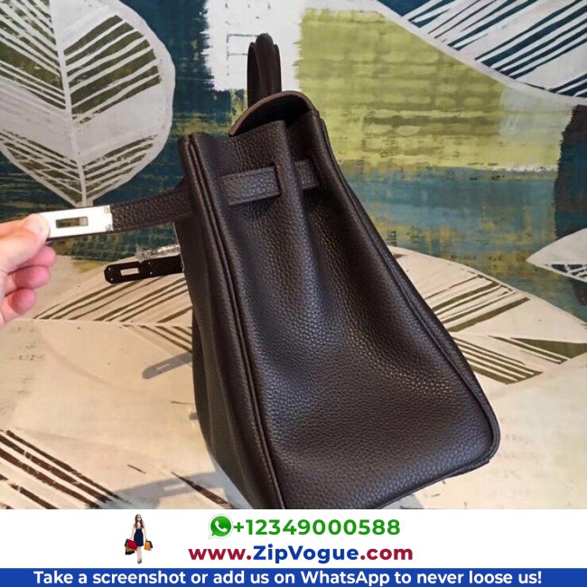 Hermes Cafe Clemence Kelly 35cm Lushentic AAAAA Grade Replica - Image 6