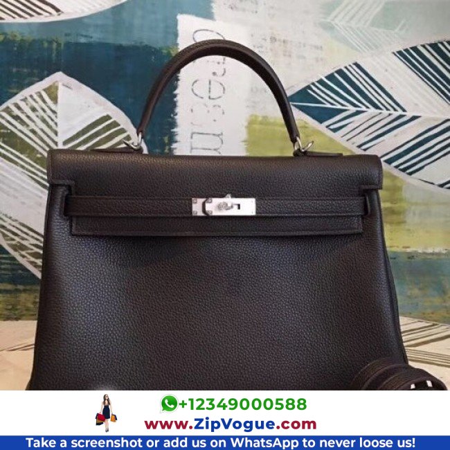 Hermes Cafe Clemence Kelly 35cm Lushentic AAAAA Grade Replica