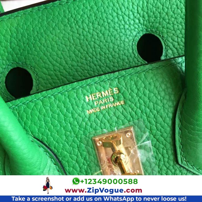 Hermes Bamboo Clemence Birkin 25cm Lushentic Grade Replica - Image 4