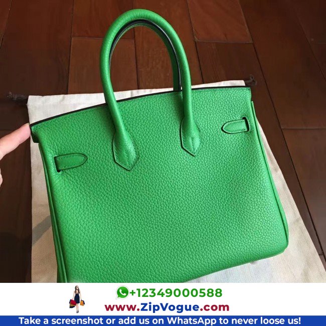 Hermes Bamboo Clemence Birkin 25cm Lushentic Grade Replica - Image 5