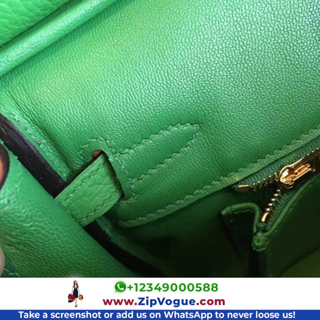 Hermes Bamboo Clemence Birkin 25cm Lushentic Grade Replica - Image 6