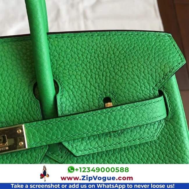 Hermes Bamboo Clemence Birkin 25cm Lushentic Grade Replica - Image 8
