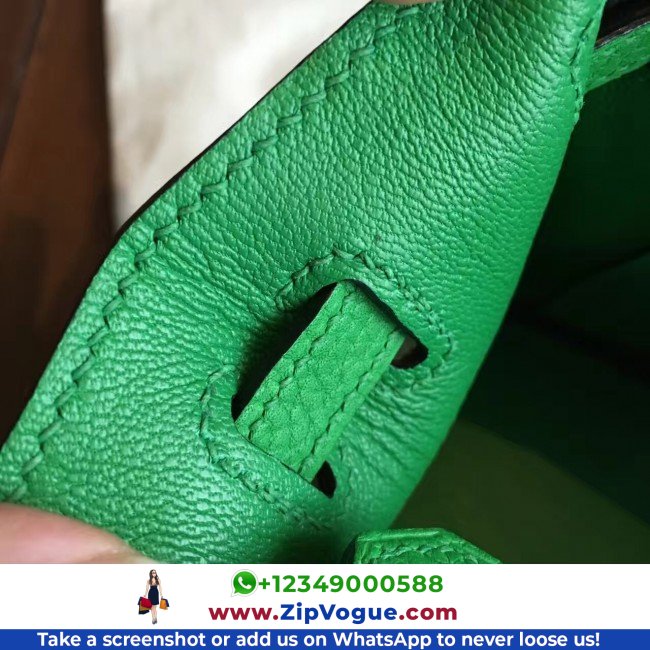 Hermes Bamboo Clemence Birkin 25cm Lushentic Grade Replica - Image 9