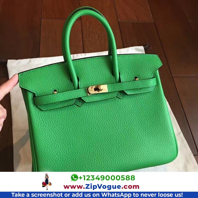 Hermes Bamboo Clemence Birkin 25cm Lushentic Grade Replica - Image 3